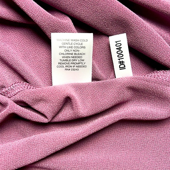 EUC 7th Avenue New York and Company mauve color stretchy dress shirt - Picture 5 of 7